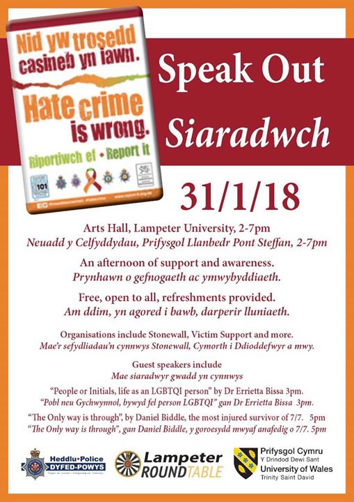 UWTSD Lampeter LGBT+ Officer的Betsy Woodhouse谈论了Speak Out/Siaradwch的成功