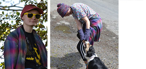 两张照片:左边是戴着墨镜的山姆·赫提，另一张是和一只牧羊犬在一起。