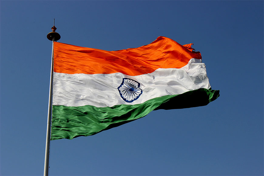 印度国旗- 870 x580