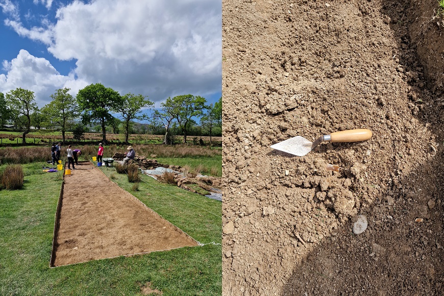 First finds at Llanllyr excavation