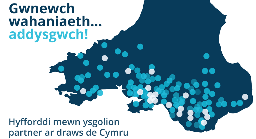 地图Addysg Cymru.