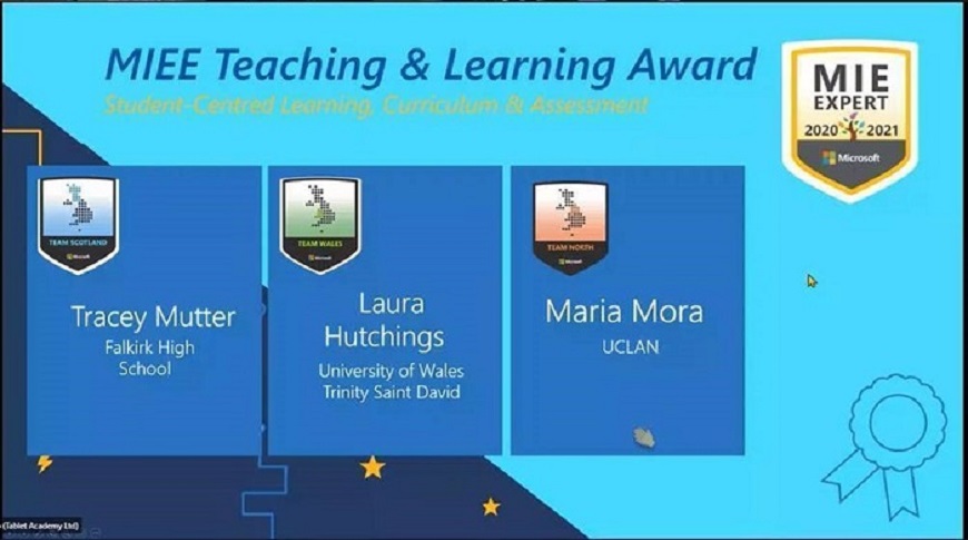 UWTSD讲师荣获“微软创新教育专家”(MIEE)教学奖